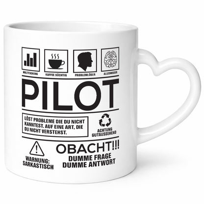 Achtung Probleme Pilot | Flugzeug Piloten lustig Humor Geschenkidee Geschenk