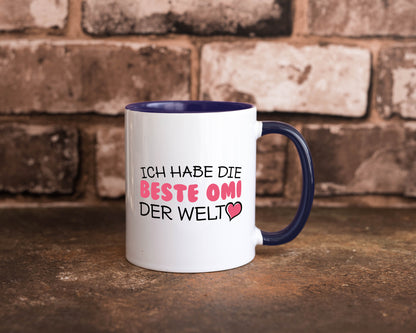 Beste Omi der Welt | Oma Tasse Geburtstag Muttertag lustig Familie Geschenkidee
