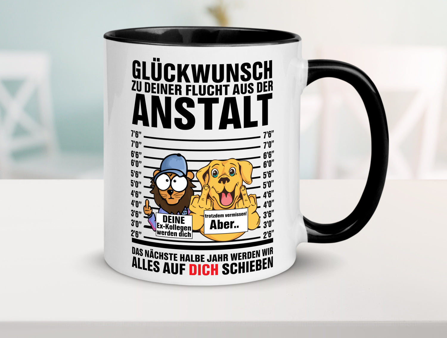 Glückwunsch zu deiner Flucht | Abschiedgeschenk v3 Geschenk Humor Geschenkidee