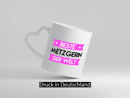 Beste Metzgerin | Fleischerin lustiger Spruch Geschenk Humor Geschenkidee Tasse