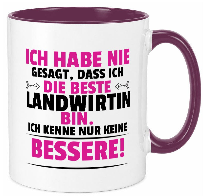 Der Beste Landwirtin| Bäuerin | Landwirtschaft Geschenkidee Humor Tasse