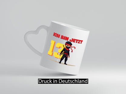 13. Geburtstag | 13 Jahre Ninja Kinder lustig Geschenkidee Geschenk Tasse