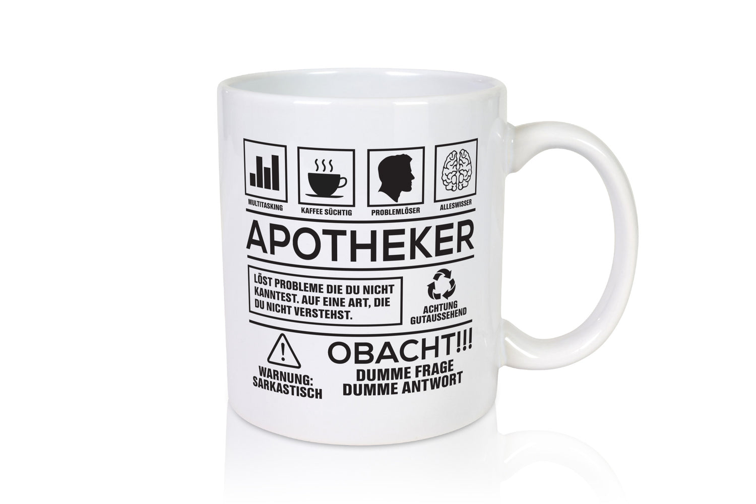 Achtung Probleme Apotheker | Apotheke Pharmazie Geschenk Humor Geschenkidee