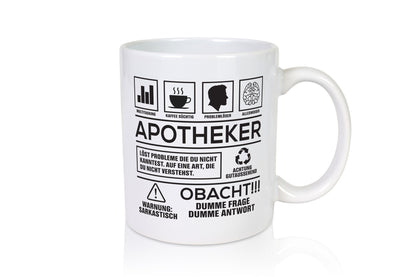 Achtung Probleme Apotheker | Apotheke Pharmazie Geschenk Humor Geschenkidee