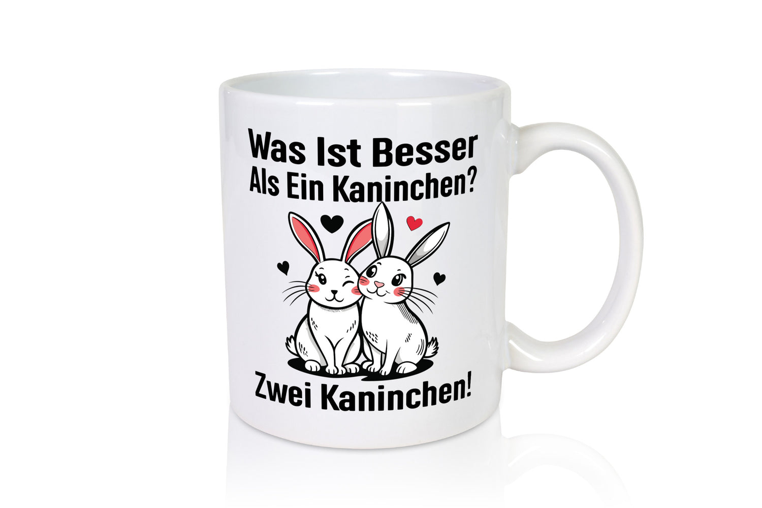 Was ist besser als 1 Kaninchen | Süßes Humor Geschenkidee Tasse