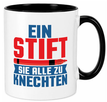 Knechten | Lehrerin Lehrer Unterricht Kollege v2 lustiger Spruch Geschenk Tasse