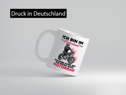 Rentner muss aufs Motorrad | Ruhestand lustig Jubiläum Geschenk Tasse