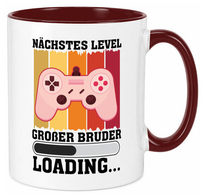 Nächstes Level | großer Bruder Geschwister Geschenkidee Humor Tasse