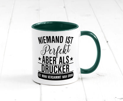 Verdammt nah dran: Drucker | Druckerei Print Medien lustig Humor Geschenkidee
