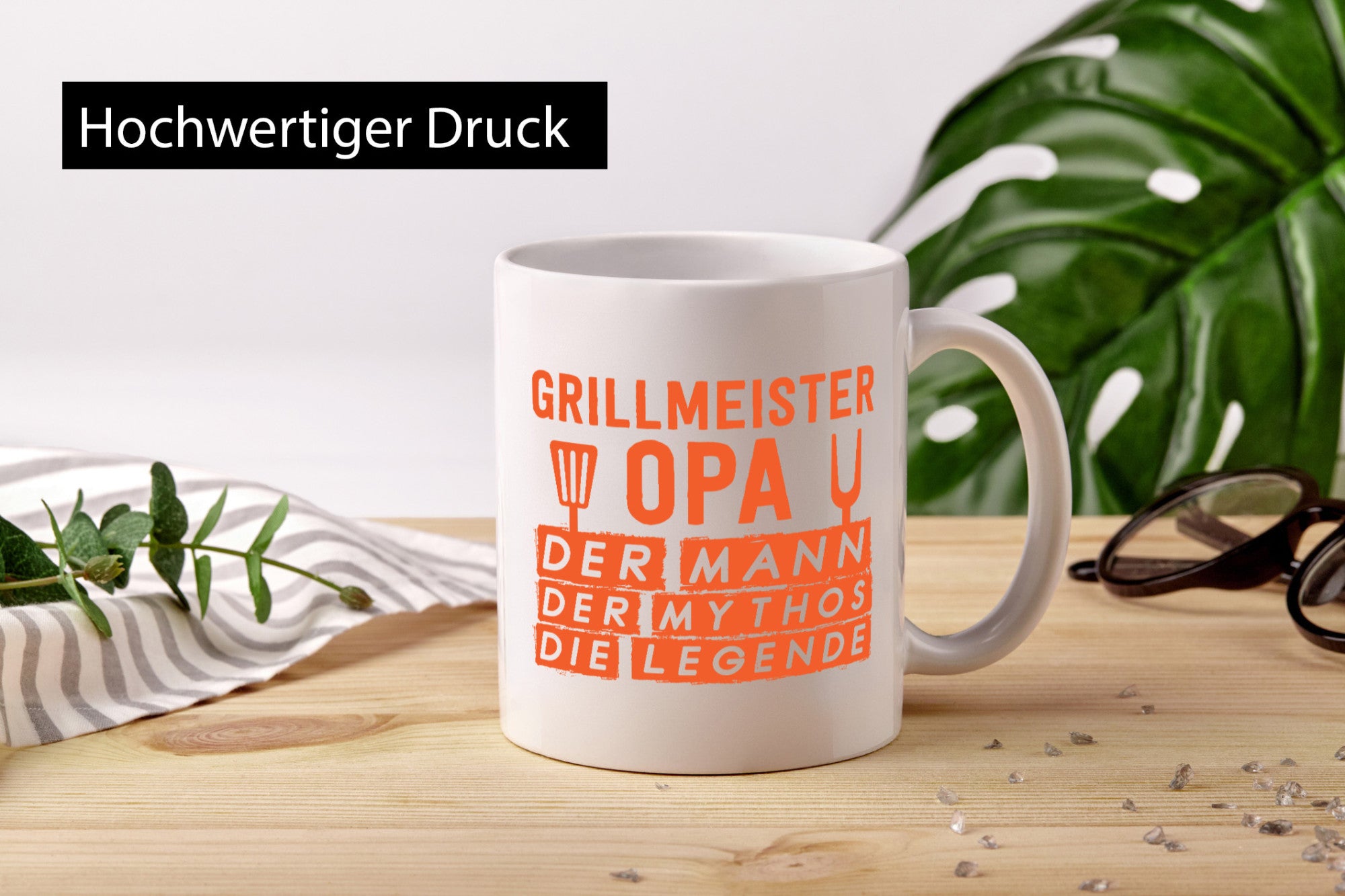 Grillmeister, Opa, Mann, Mythos, Legende | Grillbesteck Geschenk Familie