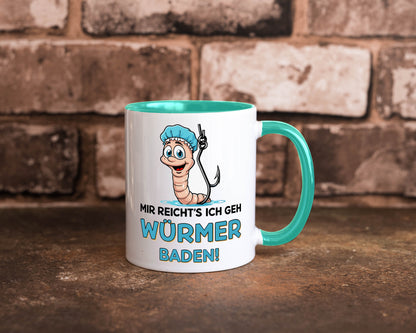 Mir reichts ich geh Würmer Baden | Angler Angeln Geschenk Humor Geschenkidee