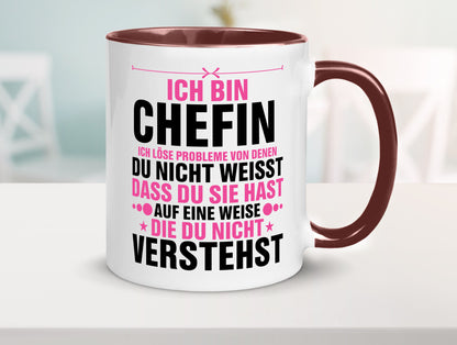 Löse Probleme: Chefin | Führungskraft Vorgesetzte lustiger Spruch Geschenk