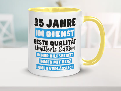 35 Jahre im Dienst | Jubiläum Arbeit v6 lustiger Spruch Geschenk Kollegen Büro