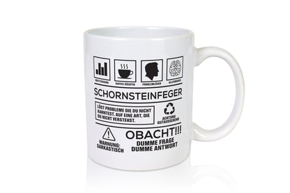 Achtung Probleme Schornsteinfeger | Kaminkehrer Handwerk lustiger Spruch