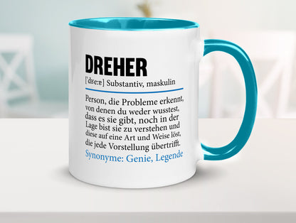 Dreher Humor | Fräser Zerspannungsmechaniker Geschenkidee Tasse