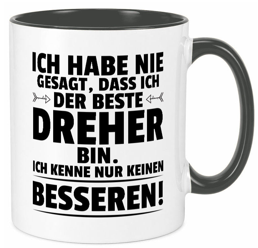 Der Beste Dreher | Fräser lustiger Spruch Geschenk Humor Geschenkidee Tasse