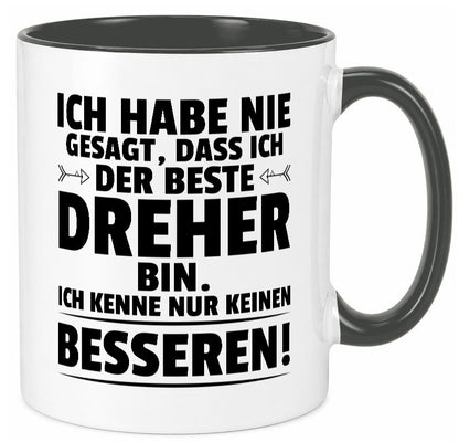 Der Beste Dreher | Fräser lustiger Spruch Geschenk Humor Geschenkidee Tasse