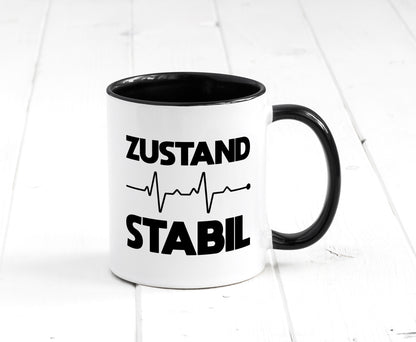 Zustand Stabil | Herzschlag Heartbeat lustiger Spruch Geschenk Humor