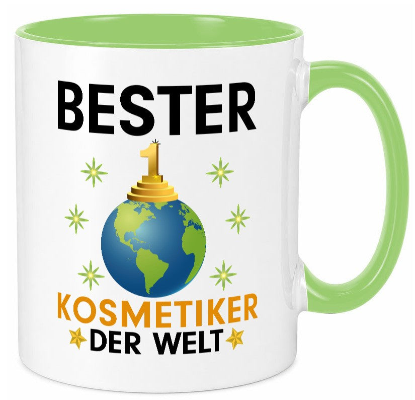 Welt Bester Kosmetiker | Kosmetik Stylist Visagist lustig Humor Geschenkidee Tasse