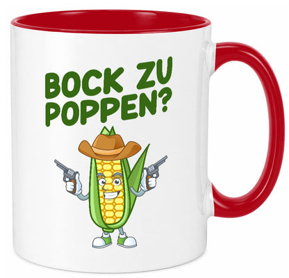 Bock auf Poppen | Mais Lustig Geschenk Humor Geschenkidee lustiger Spruch Tasse