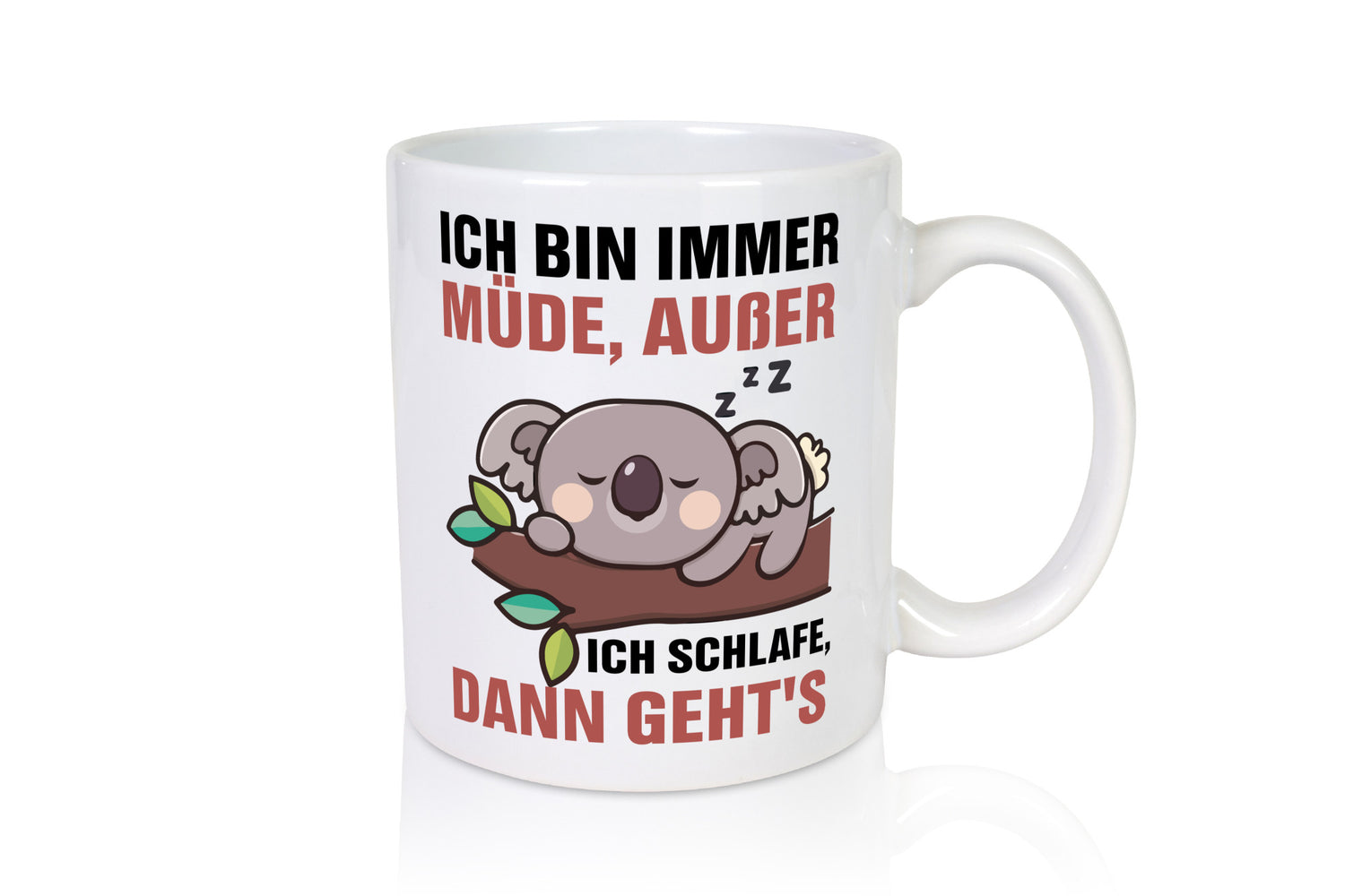 Ich bin immer müde | Schlafmütze Koala Comic Schlafen v2 Geschenk Humor