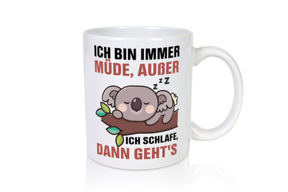 Ich bin immer müde | Schlafmütze Koala Comic Schlafen v2 Geschenk Humor