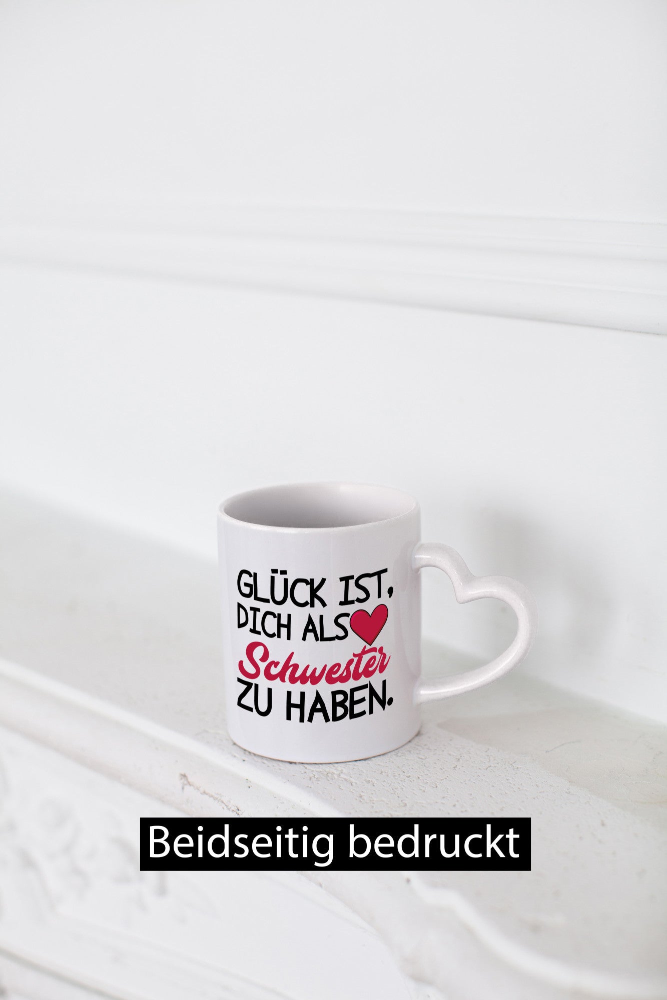 Schwester Tasse | Statement Glück Geschwister Geschenk Humor Geschenkidee