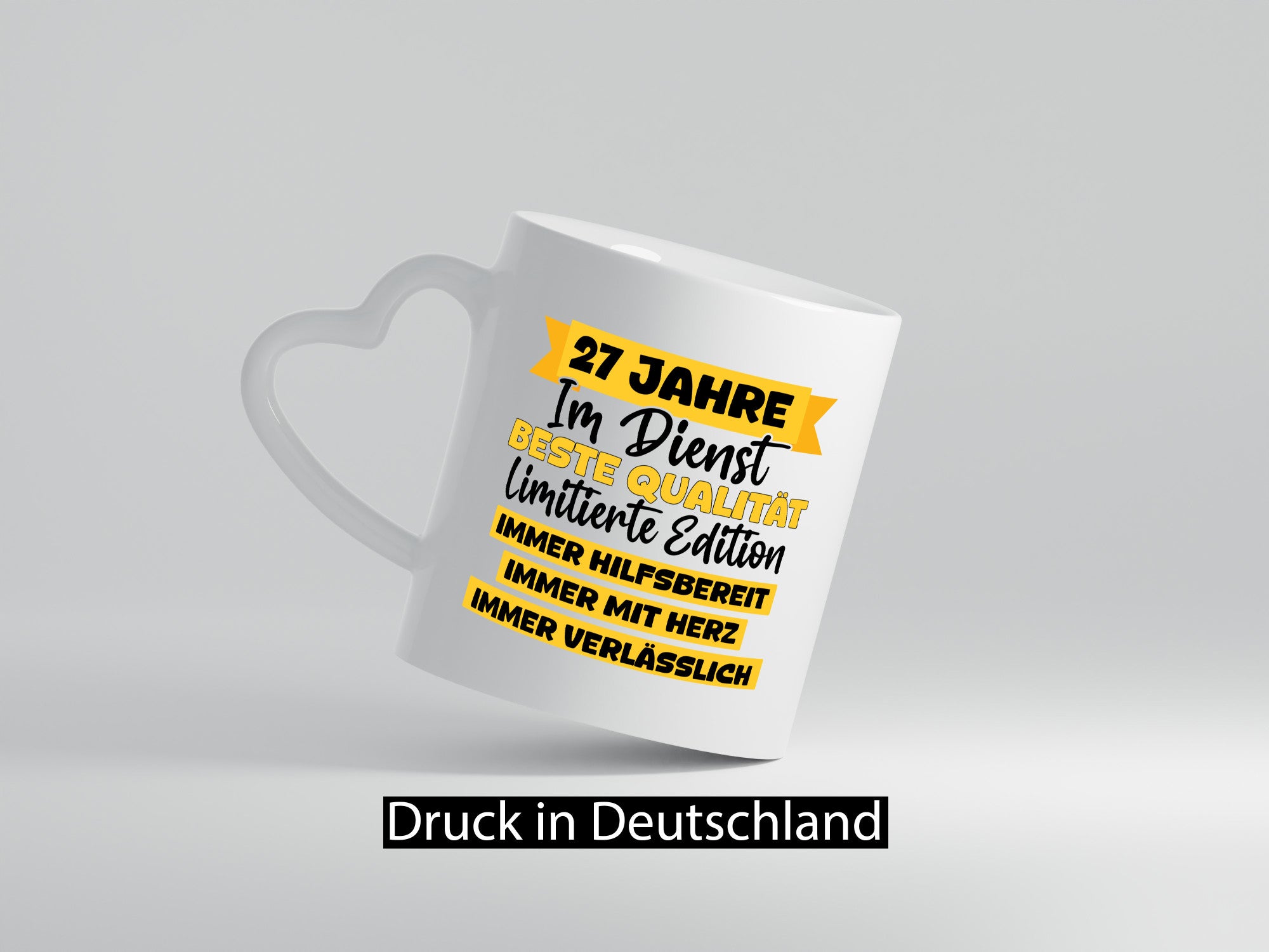 27 Jahre im Dienst | Jubiläum Arbeit v8 lustiger Spruch Geschenk Kollegen Büro