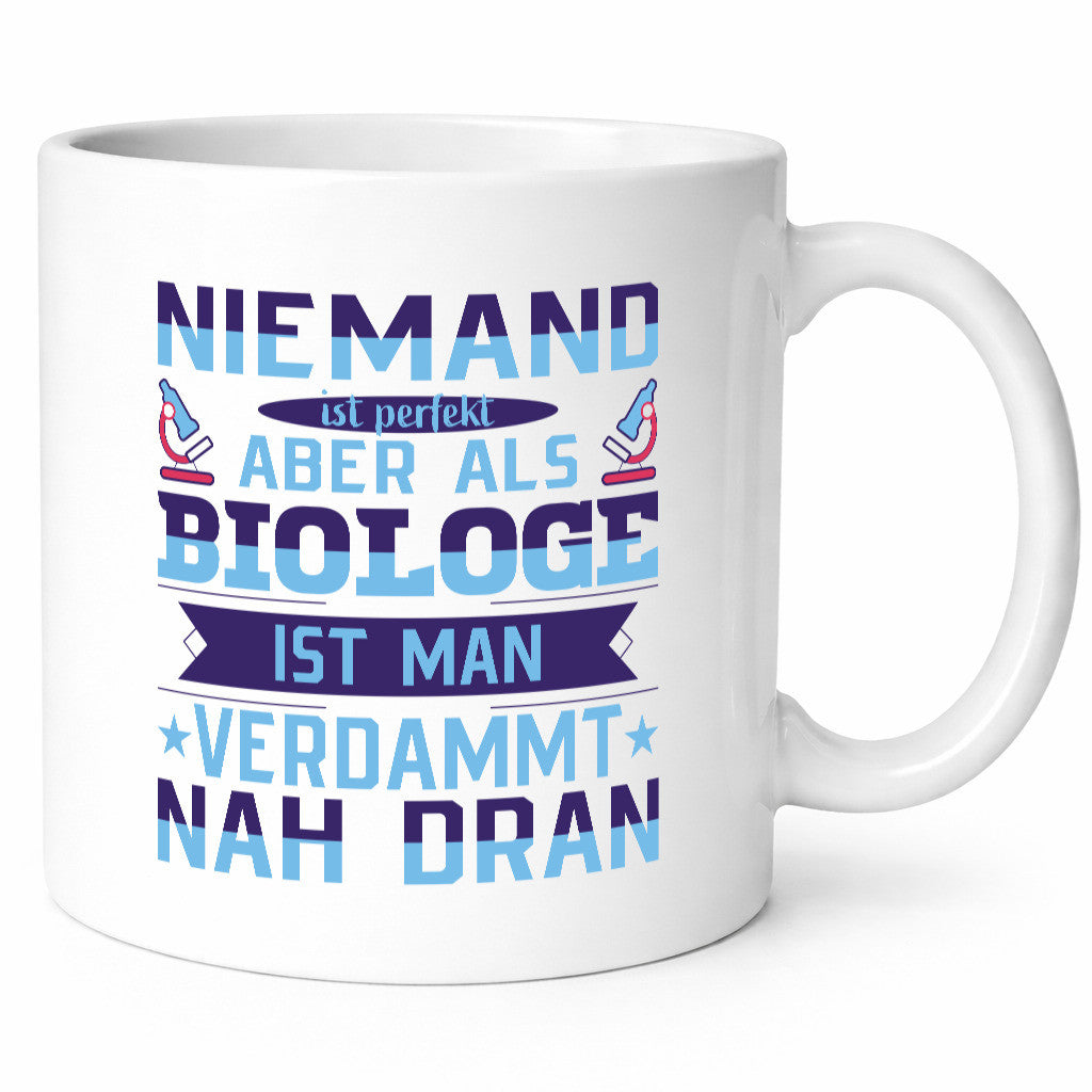 Biologist - Almost Perfect | Microscope Humor Gift Mug