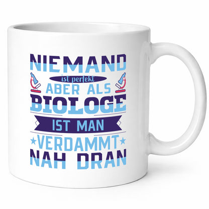 Biologist - Almost Perfect | Microscope Humor Gift Mug