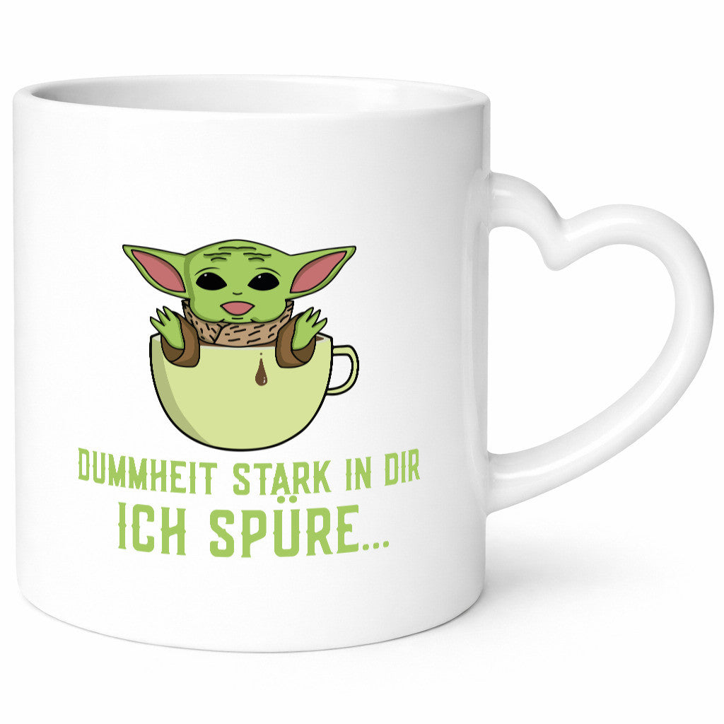 Dummheit stark in dir | Yoda Comic frecher Spruch lustig Humor Geschenkidee