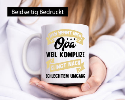 Man nennt mich Opa | Bester der Welt Humor Familie Geschenkidee Tasse