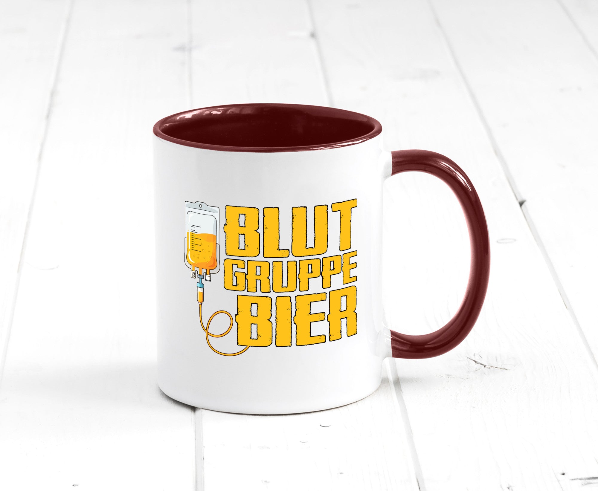 Blutgruppe Bier | Saufen Trinken Biertrinker Humor Geschenkidee Tasse
