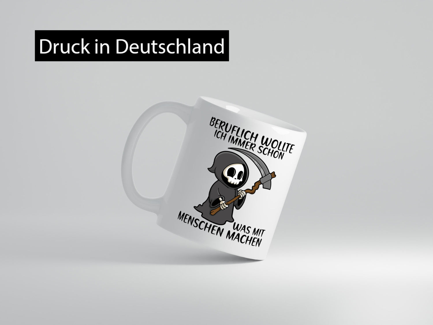 Beruflich was mit Menschen | Sense Sarkasmus Sensenmann Geschenk Arbeit
