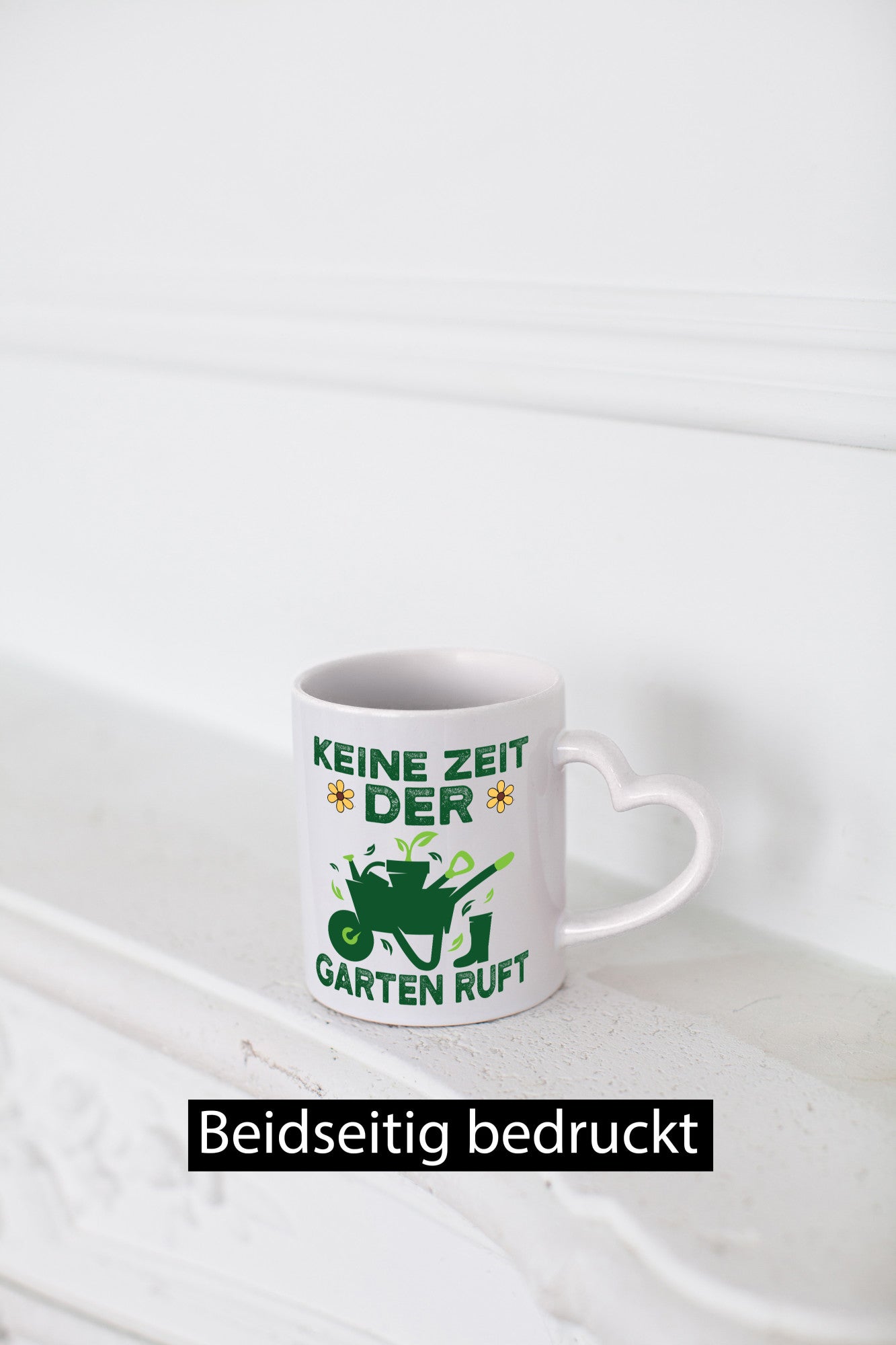 Keine Zeit, Garten ruft | Schubkarre Blumen Hobby Geschenkidee Humor Tasse