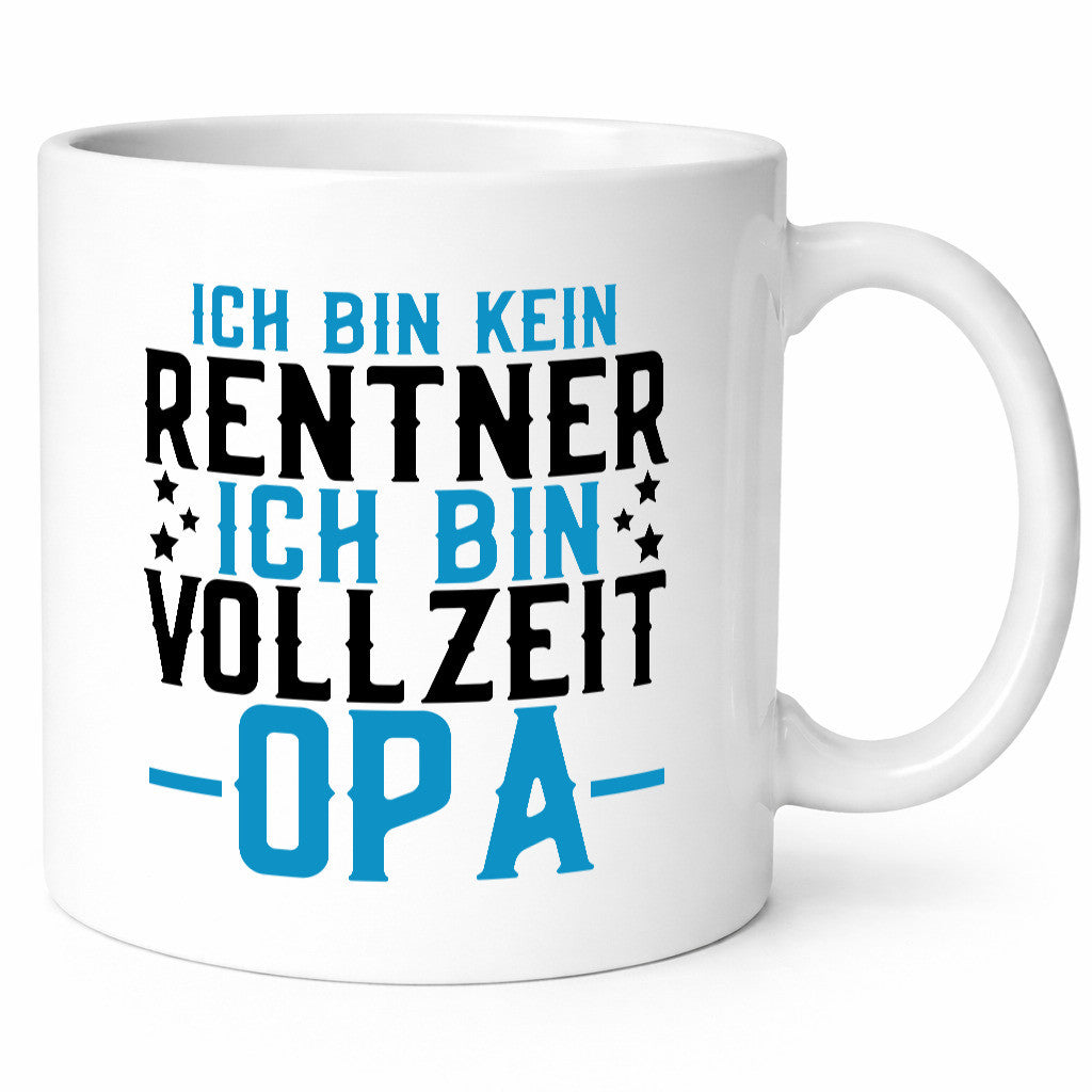 Rentner | Vollzeit Opa Pension Ruhestand Großvater lustiger Spruch Geschenk