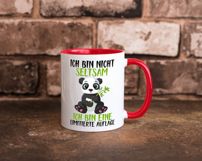 Ich bin nicht seltsam | süßer Pandabär lustiger Spruch Humor Geschenkidee Tasse