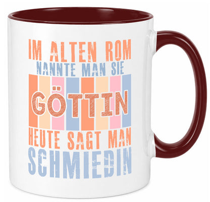 Heute sagt man: Schmiedin | Schmied Beruf Schmiederei lustiger Spruch Geschenk