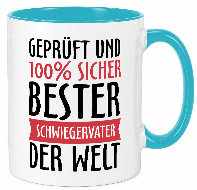 Bester Schwiegervater Geschenk Familie Geschenkidee lustiger Spruch Tasse