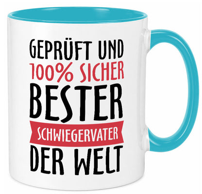 Bester Schwiegervater Geschenk Familie Geschenkidee lustiger Spruch Tasse