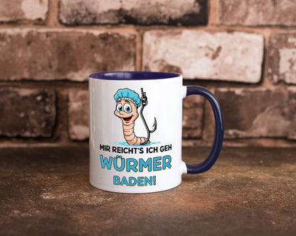 Mir reichts ich geh Würmer Baden | Angler Angeln Geschenk Humor Geschenkidee
