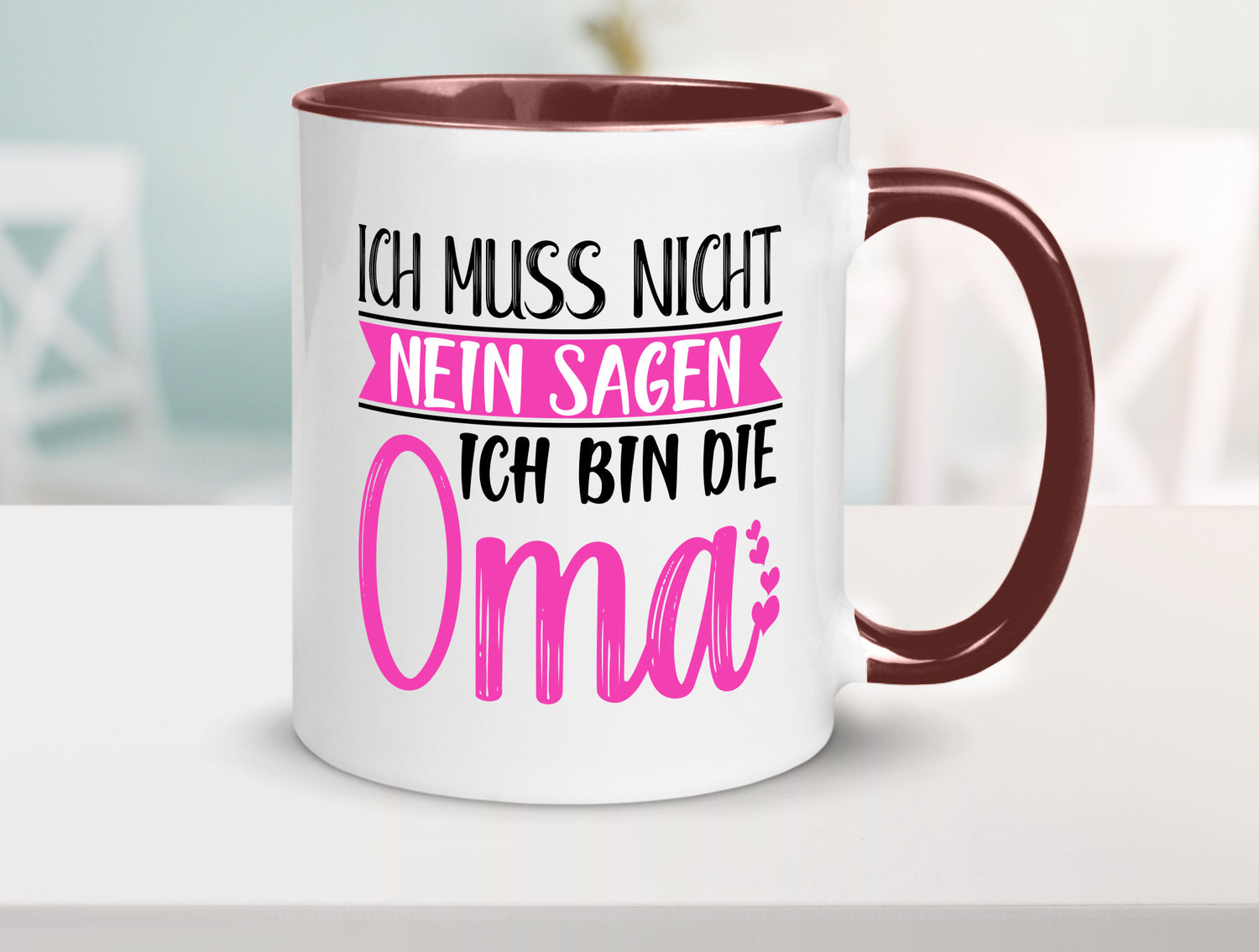 Muss nicht nein sagen, bin die Oma | Großmutter lustiger Spruch Geschenk