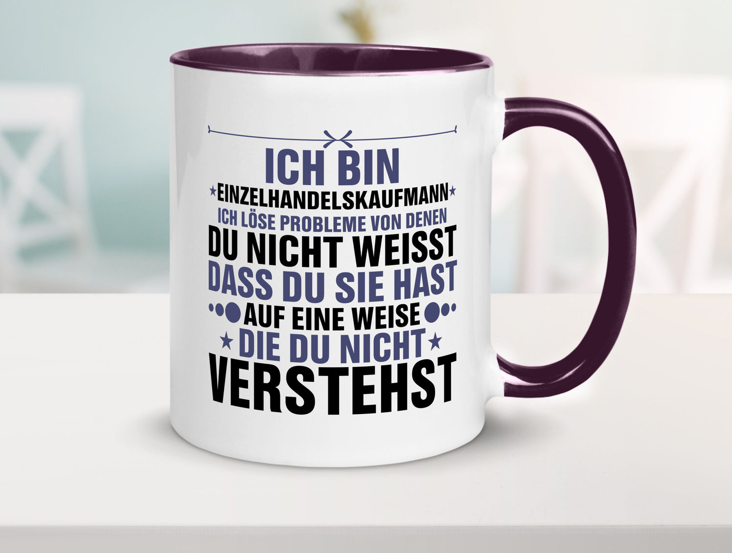 Löse Probleme: Einzelhandelskaufmann | Einzelhandel v2 Humor Geschenkidee Tasse