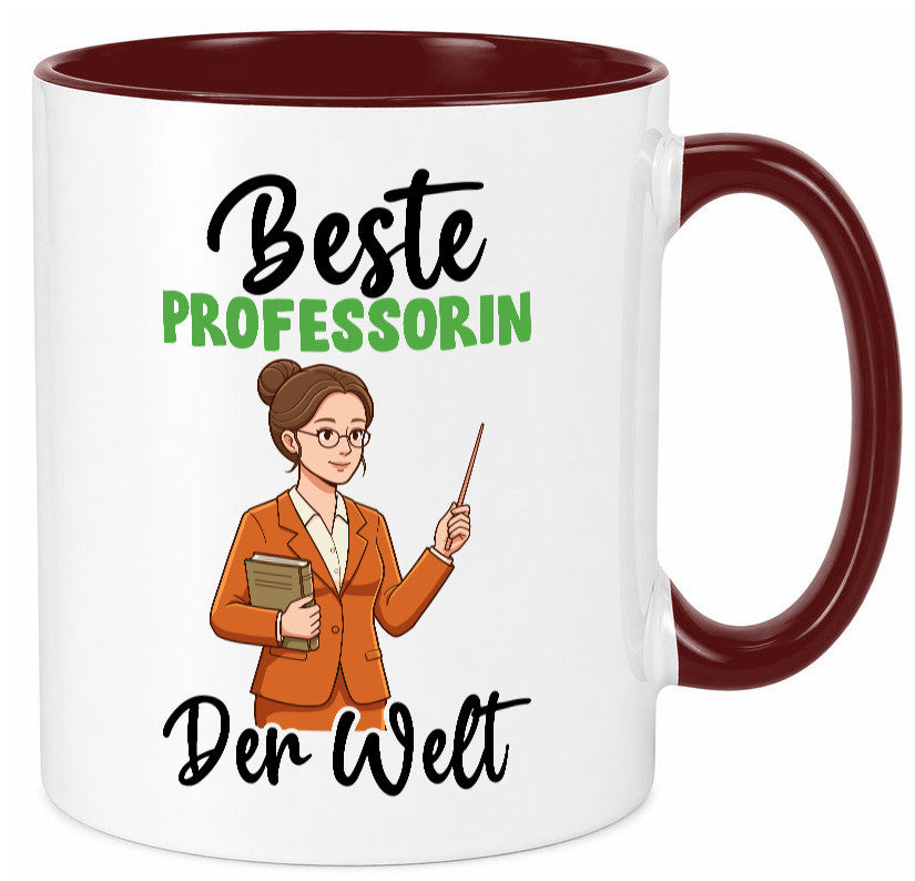 Beste Professorin | Uni Universität v2 Humor Geschenkidee Tasse