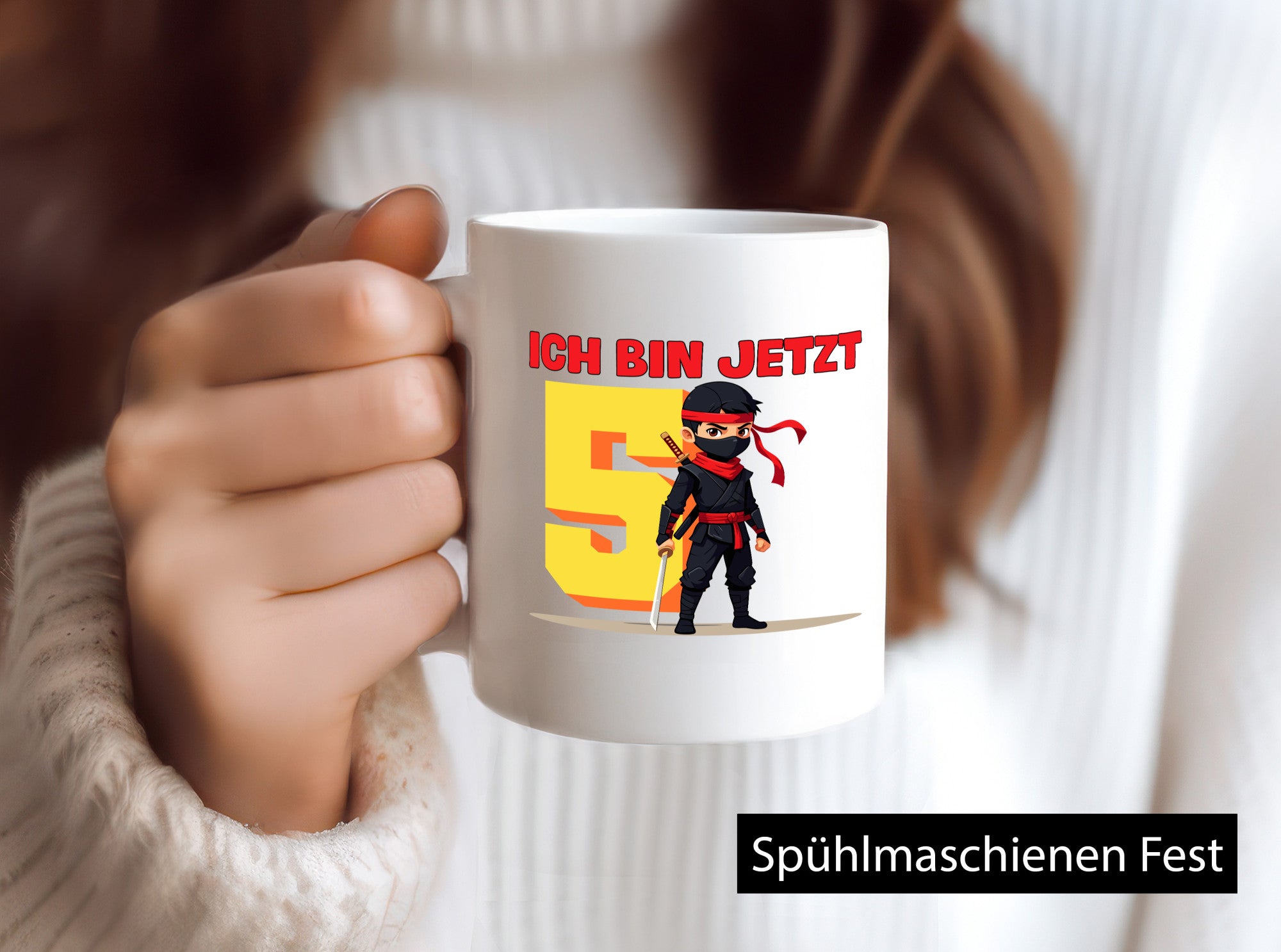 5. Geburtstag | 5 Jahre Ninja Kinder Geschenkidee Humor Tasse