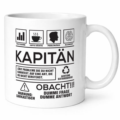 Achtung Probleme Kapitän | Schiffskapitän Schiff lustig Humor Geschenkidee