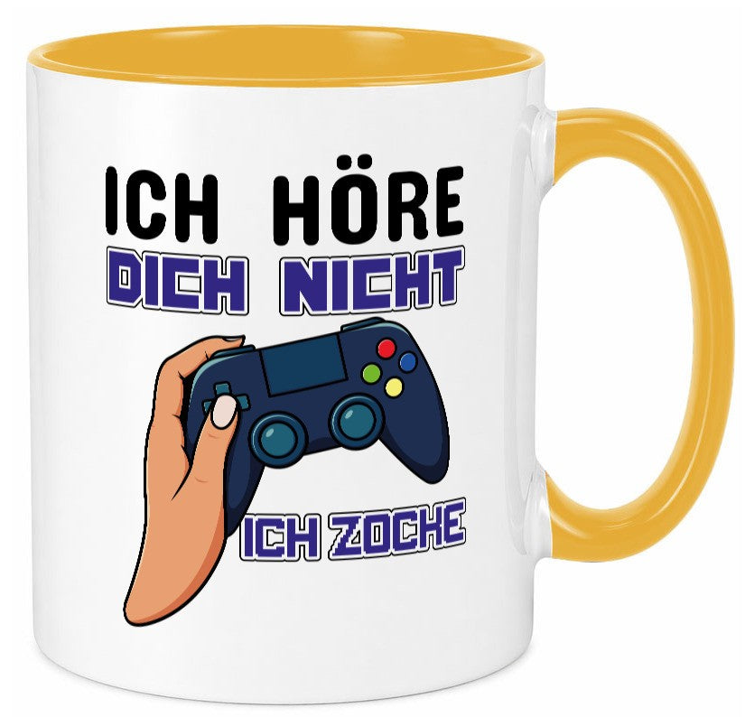 Ich höre dich nicht zocke lustig Humor Geschenkidee Geschenk Tasse