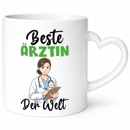 Beste Ärztin | Medizin Doktorin Fachärztin v2 Humor Geschenkidee Tasse