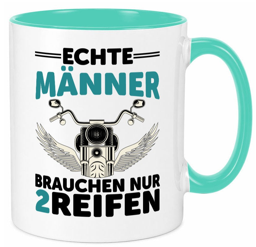 Echte Männer | Motorrad Tasse Motorradfahrer Biker lustiger Spruch Geschenk