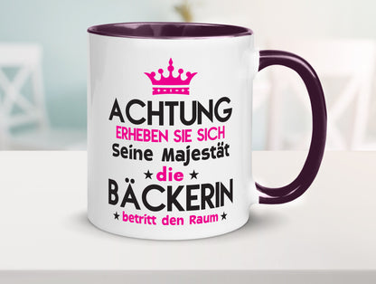 Seine Majestät Bäckerin | Bäckerei Frauen Backen Humor Geschenkidee Tasse